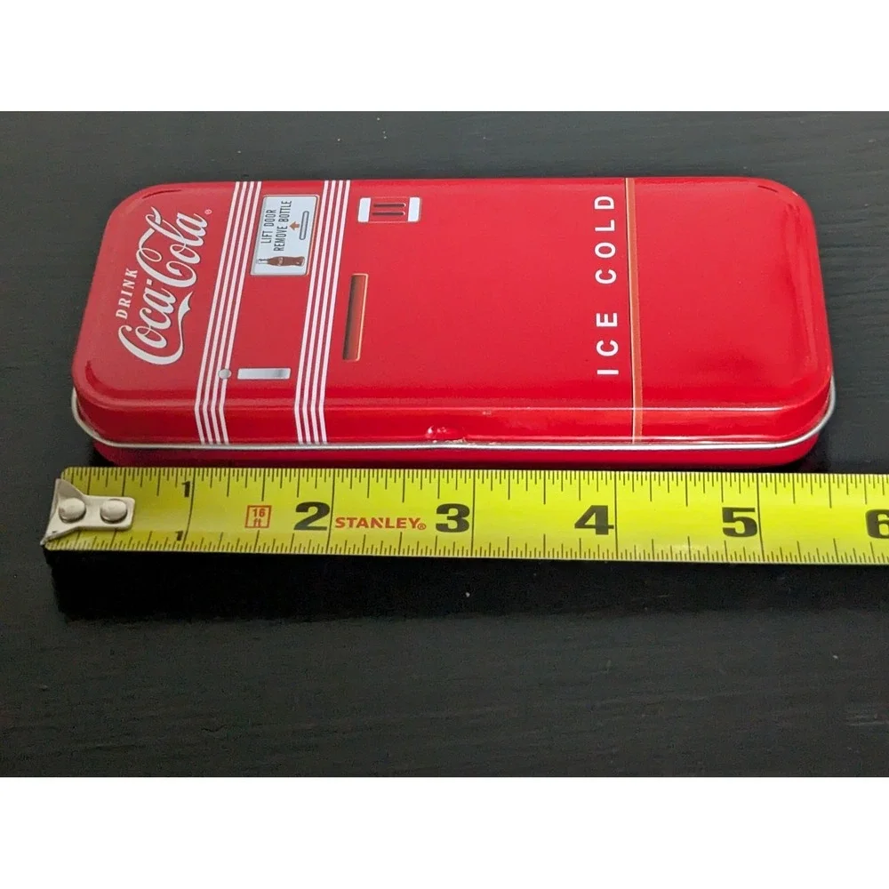 Vintage Coca Cola Red Band Watch in Original Refrigerator Tin‎ Box and Packaging